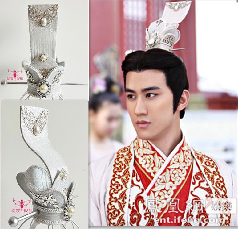 银色头饰武媚娘传奇汉服古装