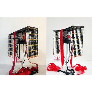 古代帝王发冠秦始皇汉武帝十二旒九旒冕冠黑金色串珠帘古装头冠60