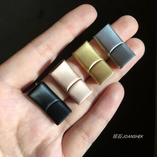 锦鲤龙鳞扣头 盘编手绳手镯不锈钢磁扣连接扣DIY皮绳扁扣配件饰品