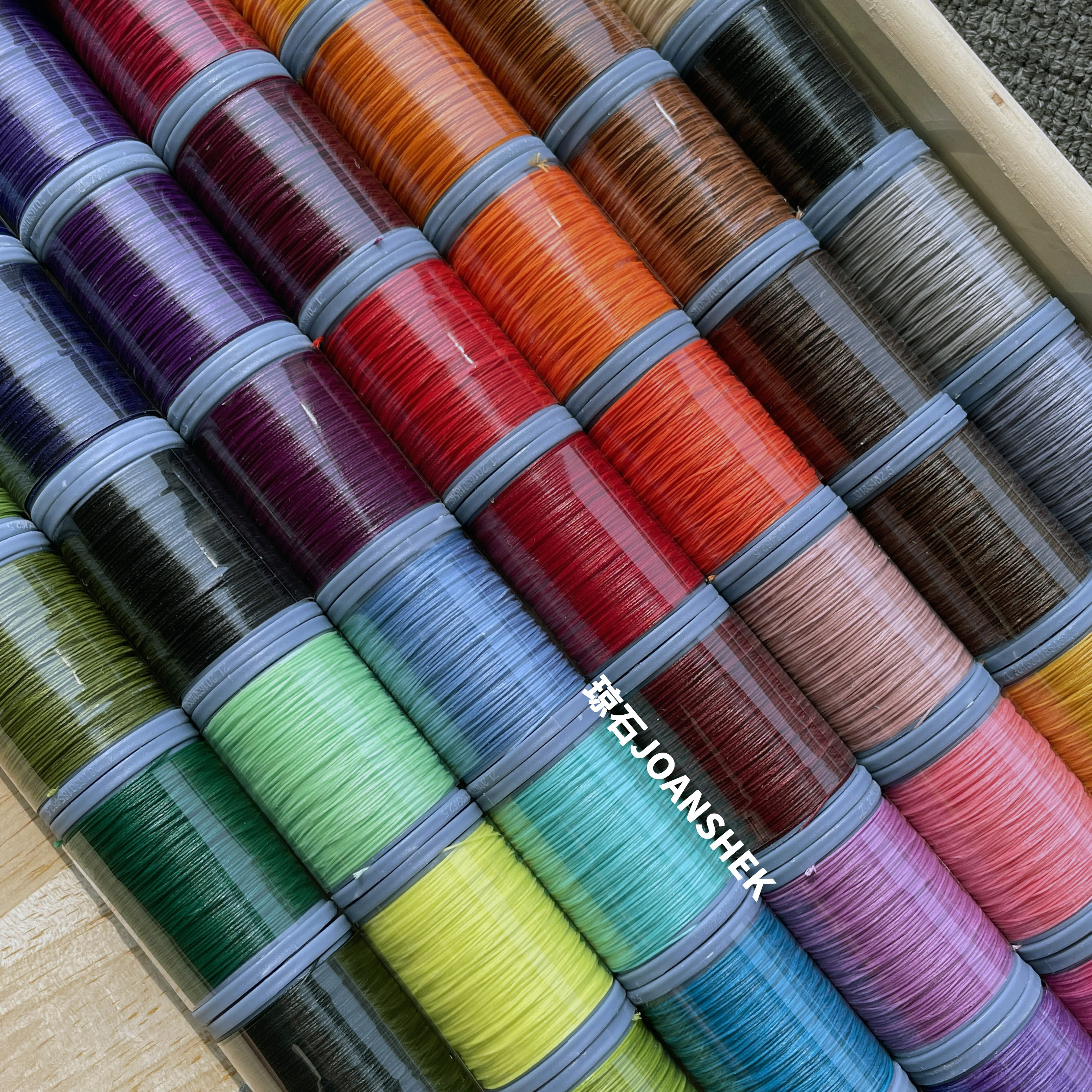 0.2mm南美扁蜡线扁平防水不散强韧耐磨项链手绳包石DIY手工线材