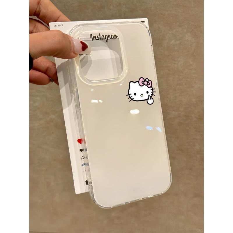 凯蒂猫苹果17promax手机壳iPhone16promax太空壳15新款14pro高级感13plus可爱12女13透明11软壳7防摔卡通全包