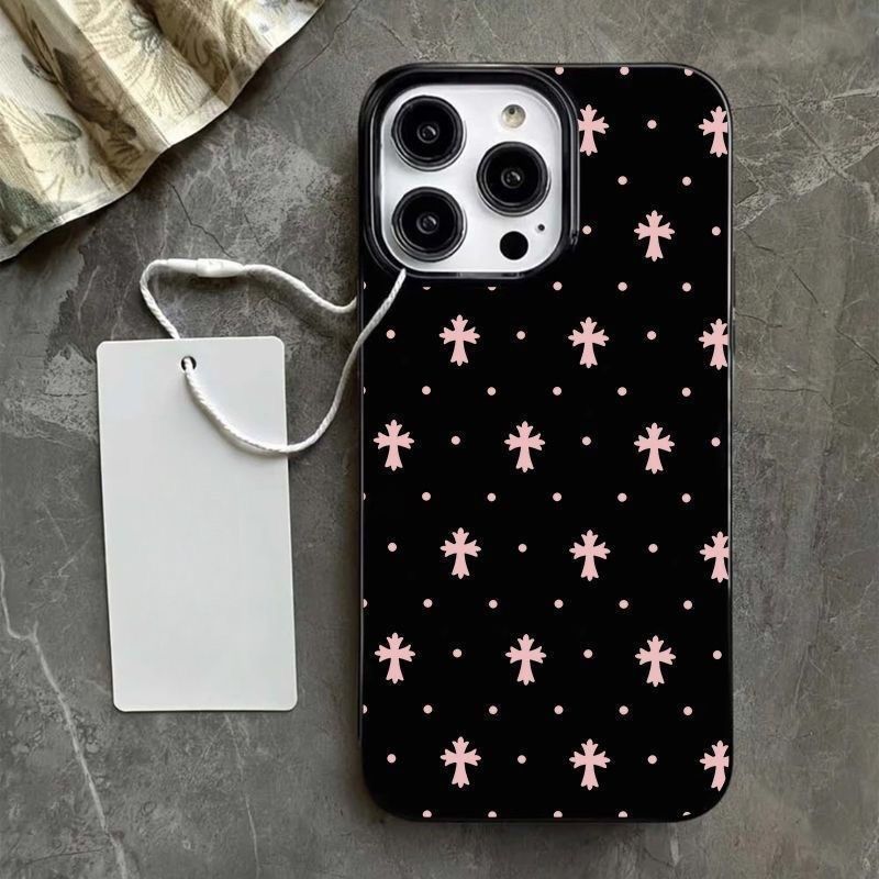 波点十字适用于苹果17promax手机壳15新款iphone16个性13果冻壳12/11防摔14pro全包软壳pm韩风 xrxsmax大孔