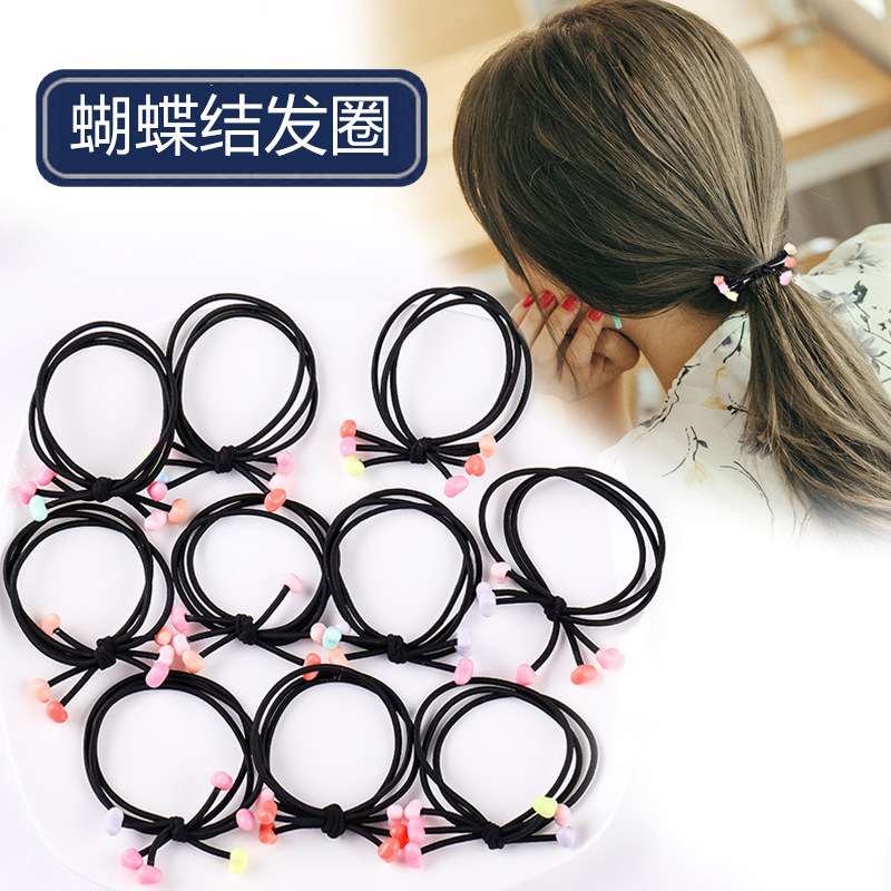 黑色打结发绳橡皮筋头饰品