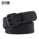 时尚 百衣酷 腰带男女皮带帆布皮带布腰带黑武士酷黑腰带2023新款