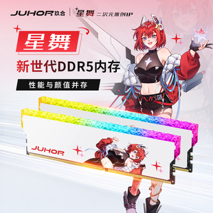 6400 6800海力士M die颗粒 DDR5台式 机内存16G 玖合星舞RGB 32G