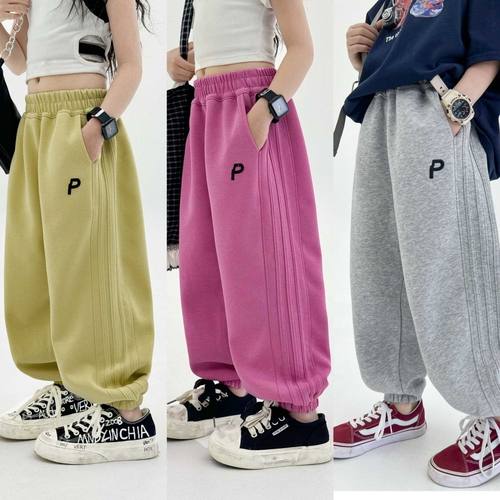 男女童洋气裤子春秋季新款韩版儿童宝宝宽松百搭休闲运动哈伦卫裤