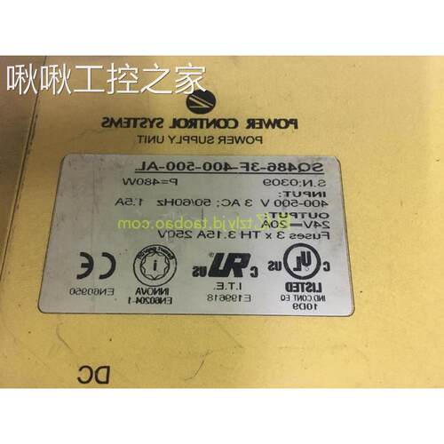 原装拆机 SQ486-3F-400-500-AL 三相输入电源 24V20A
