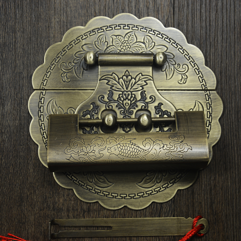 老箱子11cm铜锁扣仿古箱扣搭扣