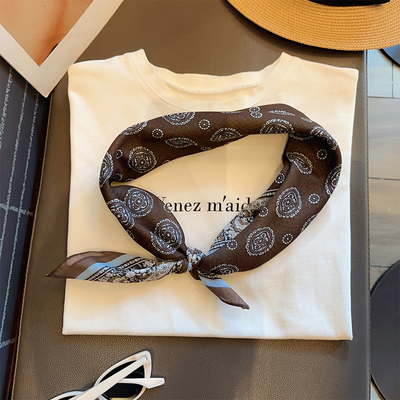 春秋季搭配西装领巾男女复古头巾