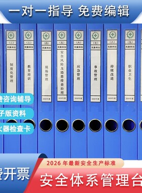 企业安全台帐整套标准化定制资料