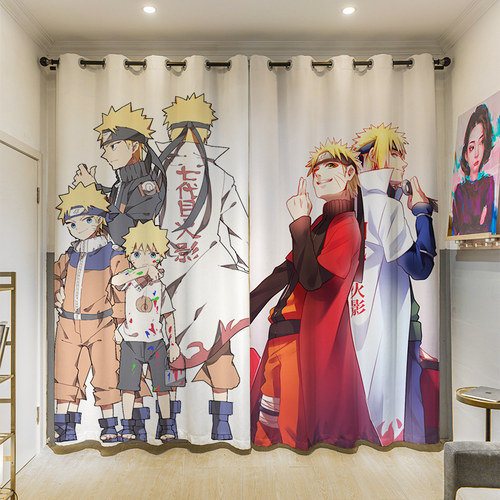 二次元风学生宿舍挂钩窗帘定制