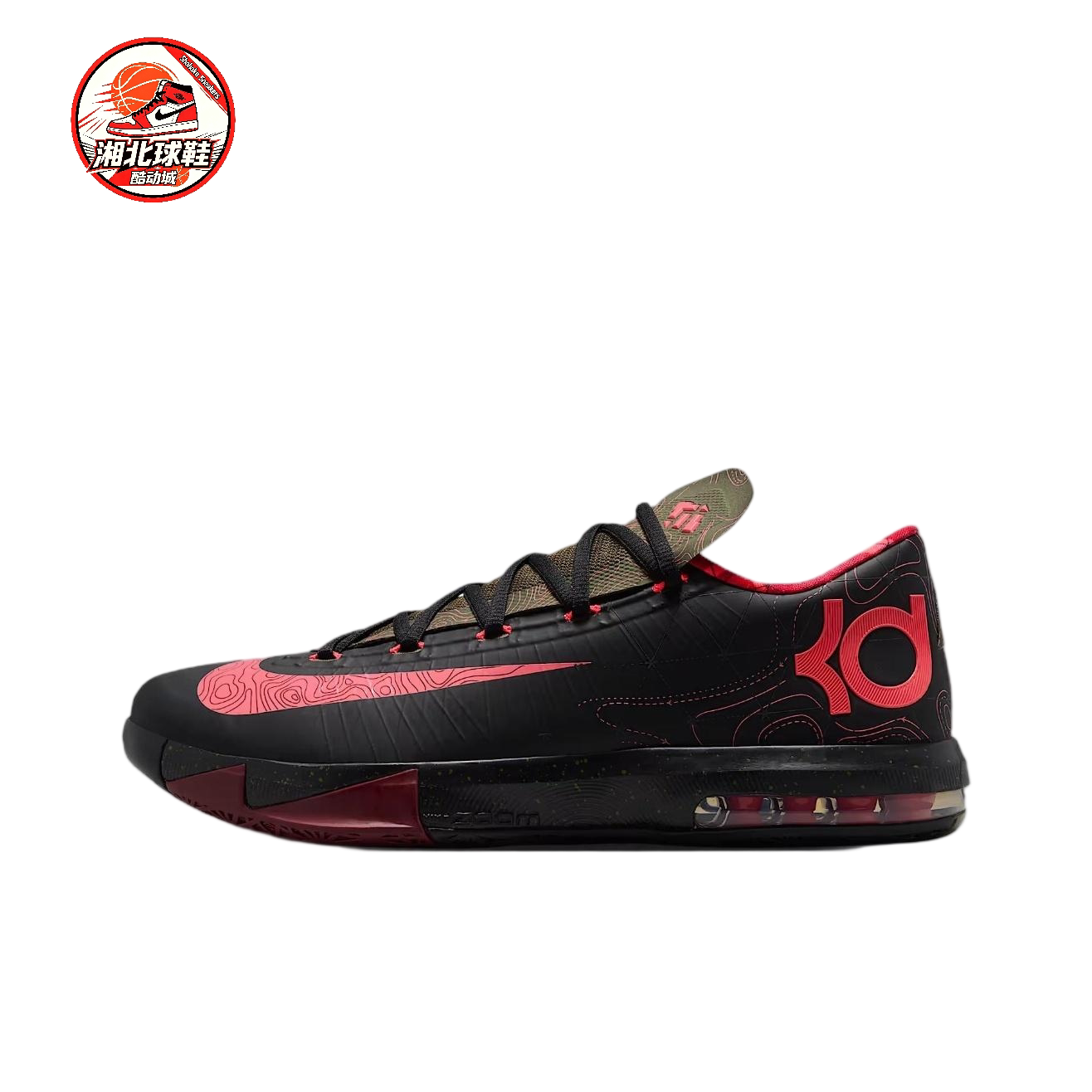 NIKE耐克男鞋KD 6复刻杜兰特6代黑粉气象员实战篮球鞋IM4409-001图片