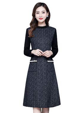 连衣裙小香风2024新款女装中长款