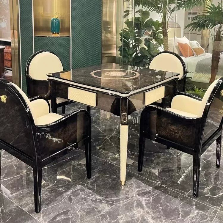意式轻奢全自动洗牌麻将桌
