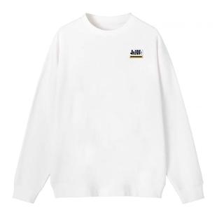 小潮院长tEam官方周边秋冬380g重磅纯棉卫衣男女落肩款黑白色上衣