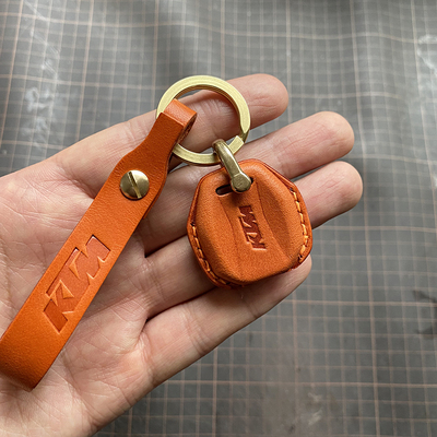 真皮手工ktm钥匙套真皮牛皮