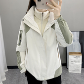 2023新款 冲锋衣三合一加厚oversize秋季 外套女春秋款 冬季 风衣 女装