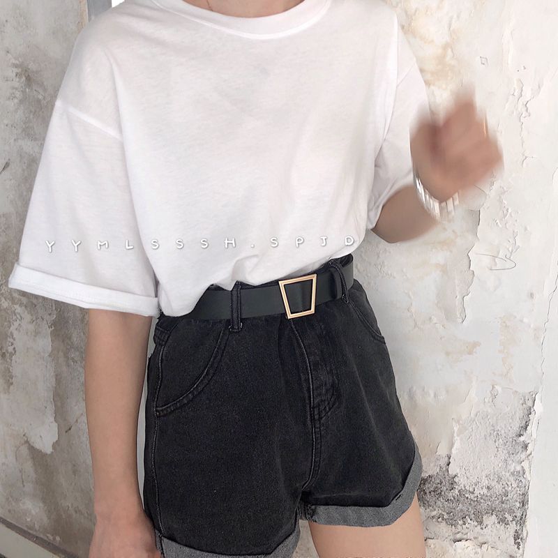 韩国无孔bf风ulzzang军训腰带