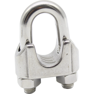 304不锈钢钢丝绳夹头卡头U型夹钢丝夹轧头线卡子线夹M2M3M4M5~M32