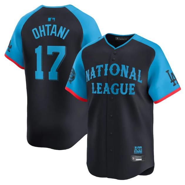 2024MLB 17号OHTANI球衣 大谷翔平全明星棒球服 美联国联比赛服
