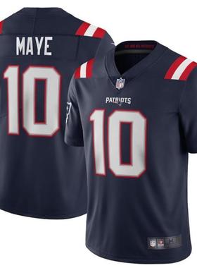 新英格兰爱国者Patriots橄榄球服10号MAYE 梅耶球衣刺绣运动服