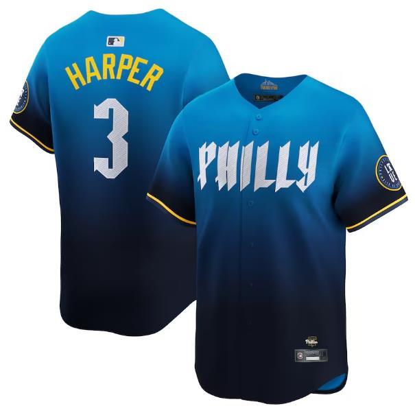 Philadelphia Phillies 费城人城市版球衣 3号Harper 哈珀棒球服