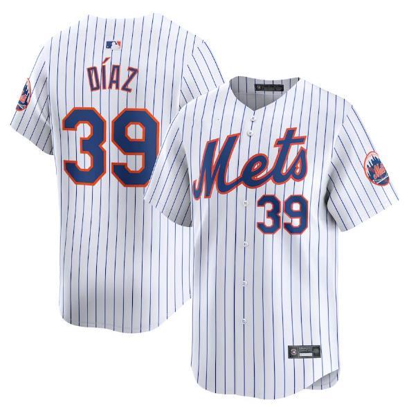 METS 纽约大都会棒球服39号DIAZ 迪亚兹球衣 比赛训练服刺绣男