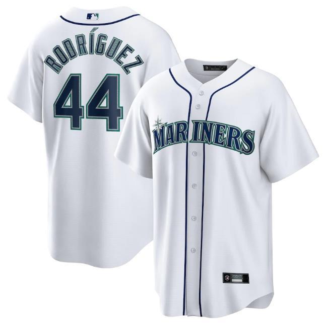 Seattle Mariners 水手队棒球服44号RODRIGUEZ球衣 刺绣比赛服男