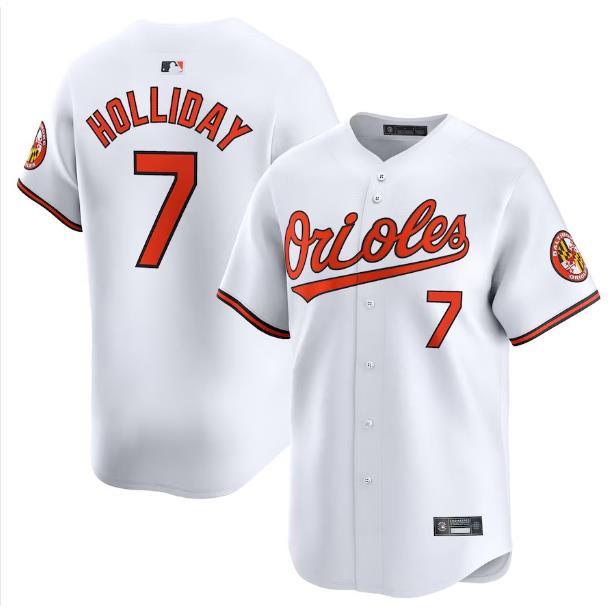 Baltimore Orioles 金莺队橄榄球服7号Holliday 霍利迪球衣 刺绣