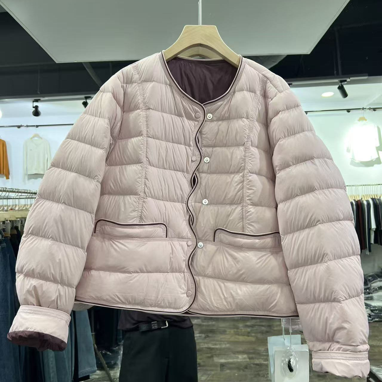 小个子百搭羽绒服白鸭绒保暖外套