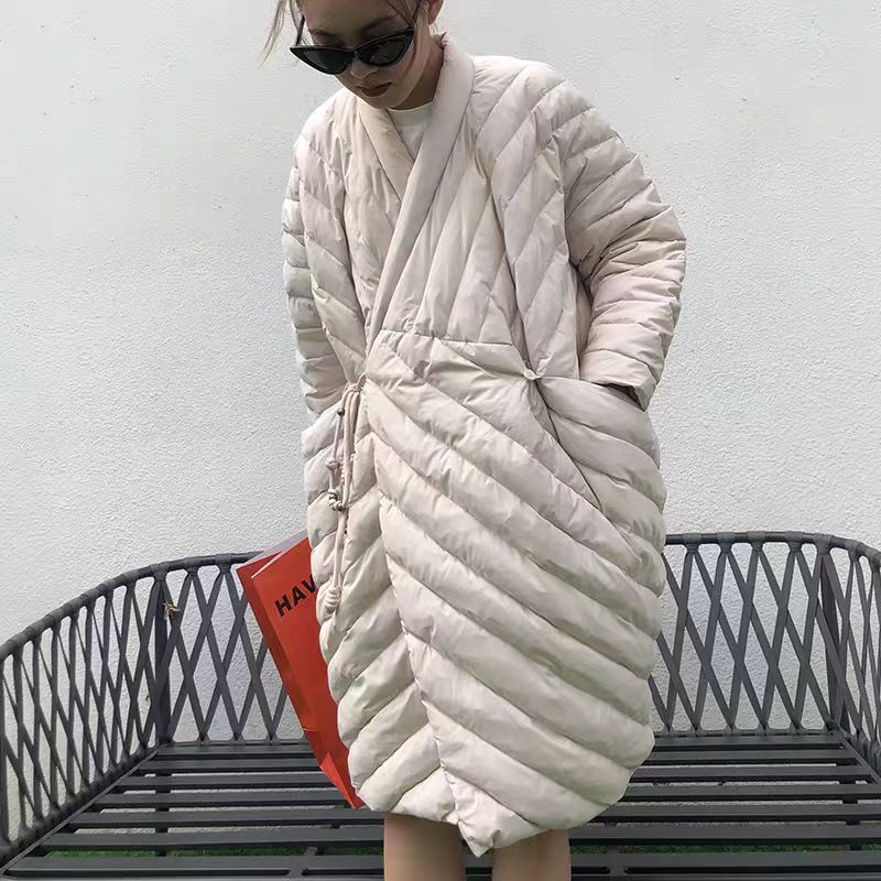 羽绒服百搭大码白鸭绒保暖外套女