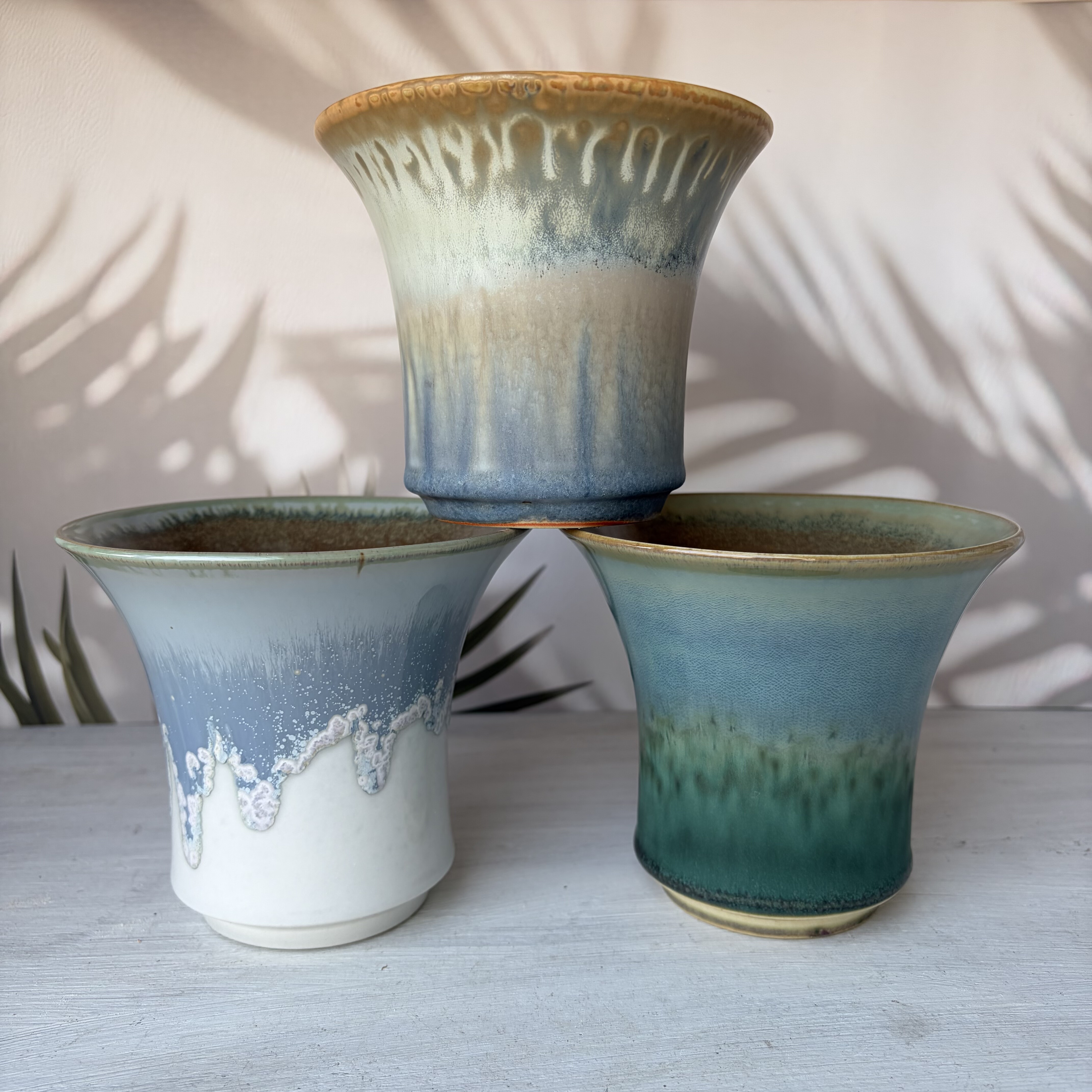 万象多肉花盆 景德镇手工盆陶泥透气百搭控型块根老桩盆