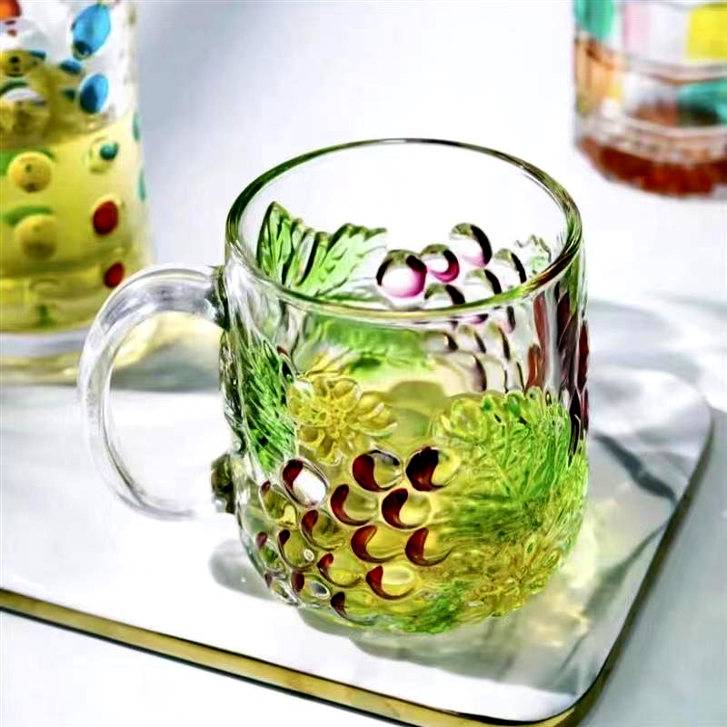弗莱文茨水晶玻璃彩绘玻璃杯