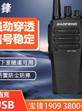 宝锋1909对讲机10W大功率可usb充电 户外工地塔吊通用 3800大容量
