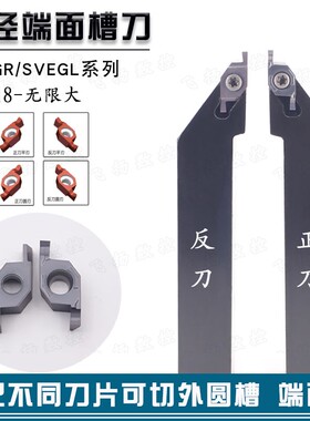 小径端面槽刀平面割槽SVEGR/SVEGL适配VC1604R/L平口圆弧正反刀片