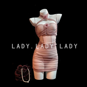 Lady性感睡裙网纱透视带钢圈吊带紧身御姐包臀裙纯欲高级感睡衣女