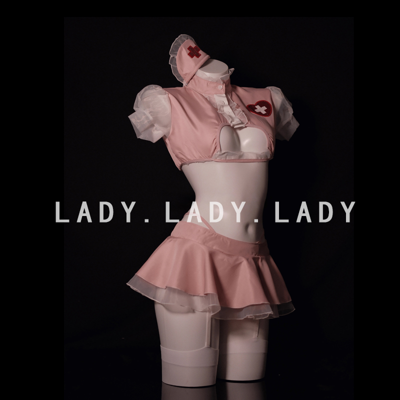 Lady性感睡裙护士cos制服套装战袍纯欲睡衣诱惑装趣情内衣qqny女