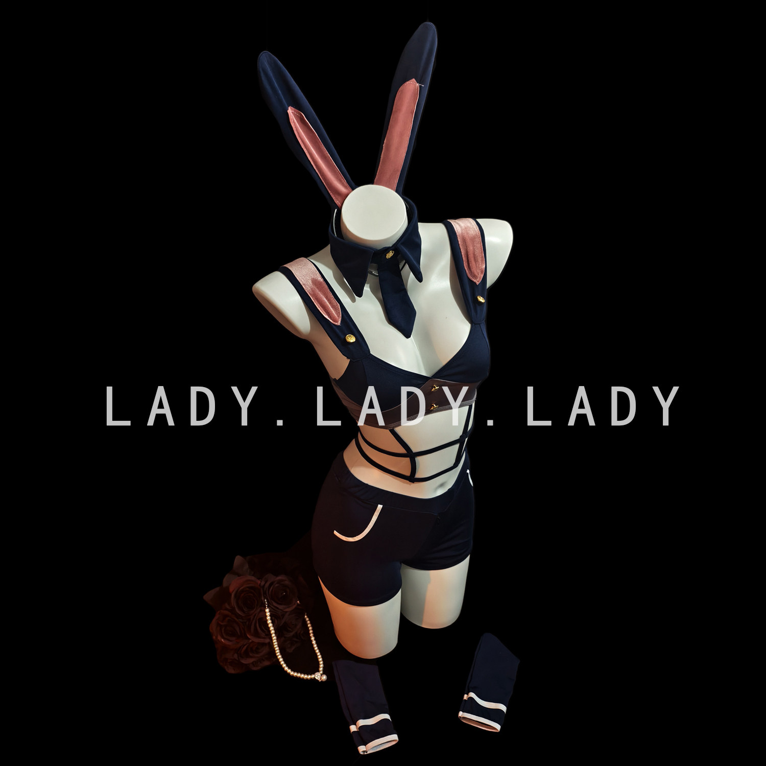 Lady女警兔子警官兔女郎cos服制服套装性感角色扮演内衣纯欲趣情
