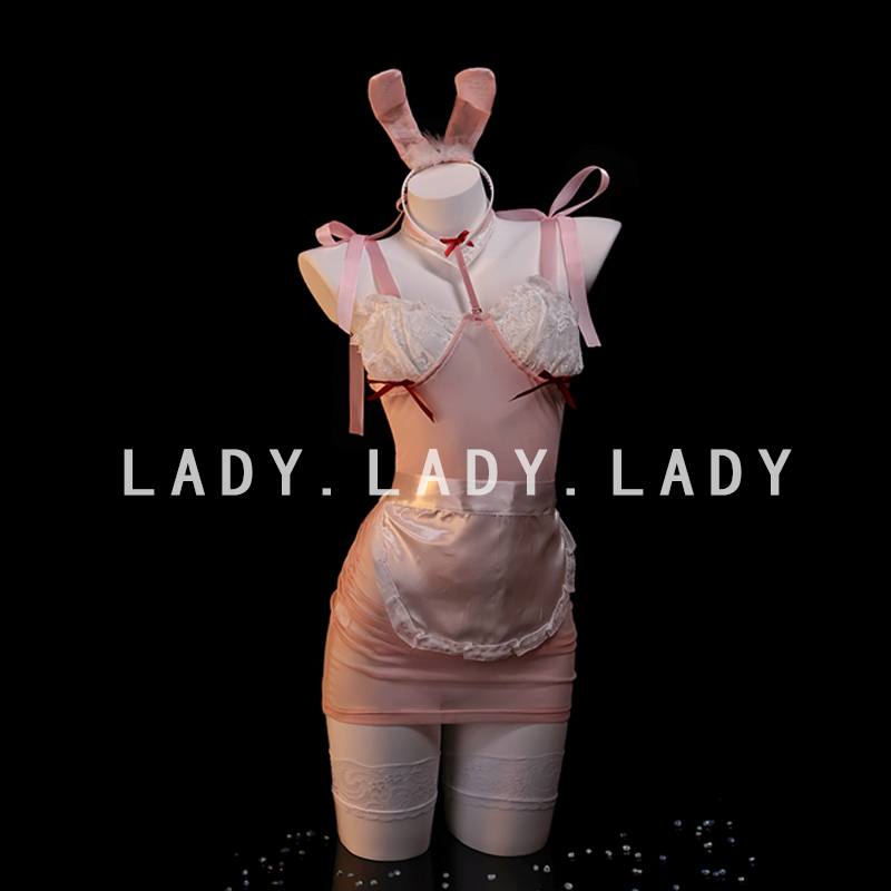 Lady性感睡裙兔女郎制服女仆cos装纯欲睡衣诱惑装趣情内衣qqny女