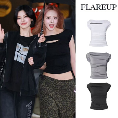 博主同款flareup修身辣妹短袖t女