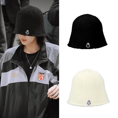 reinsein尹净汉张元英针织渔夫帽