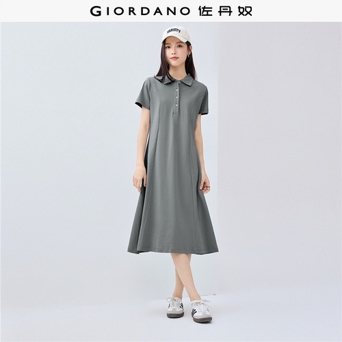 GiordanoPOLO裙纯棉连衣裙