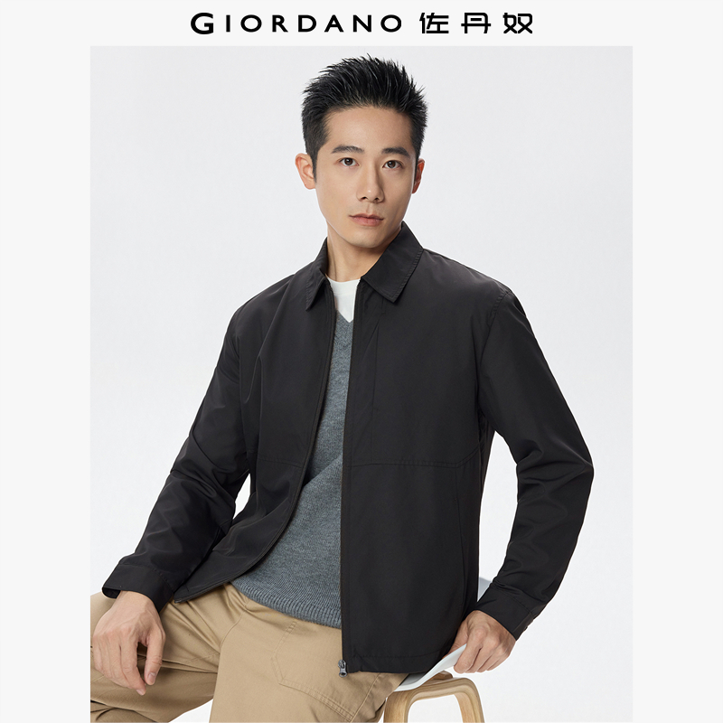 Giordano翻领破骨夹克外套
