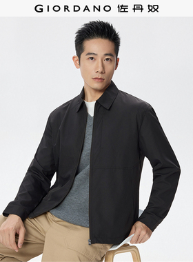 佐丹奴外套男装2026年春新款纯色多口袋男士翻领行政夹克01075748