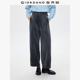 加绒灯芯绒压褶高腰休闲九分裤 佐丹奴条绒裤 子女秋冬新款 05415870
