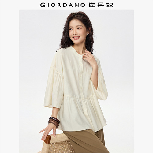 Giordano/佐丹奴七分袖衬衫