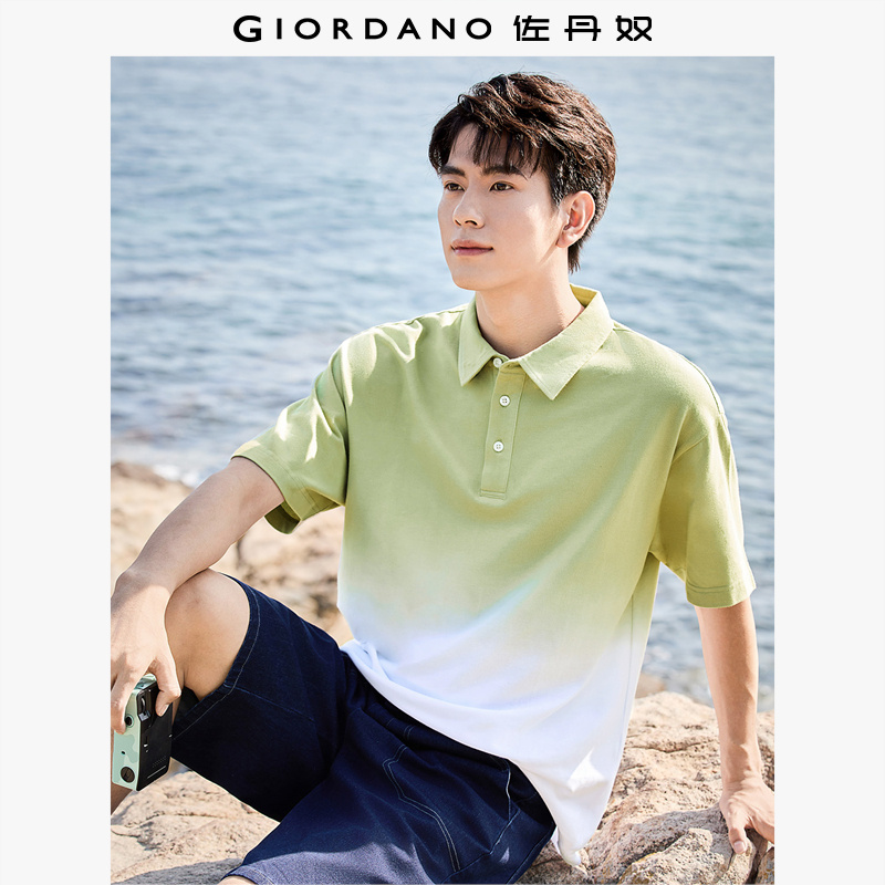 Giordano宽松休闲POLO纯棉