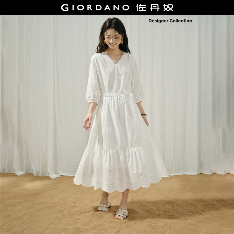 Giordano/佐丹奴收腰连衣裙图片
