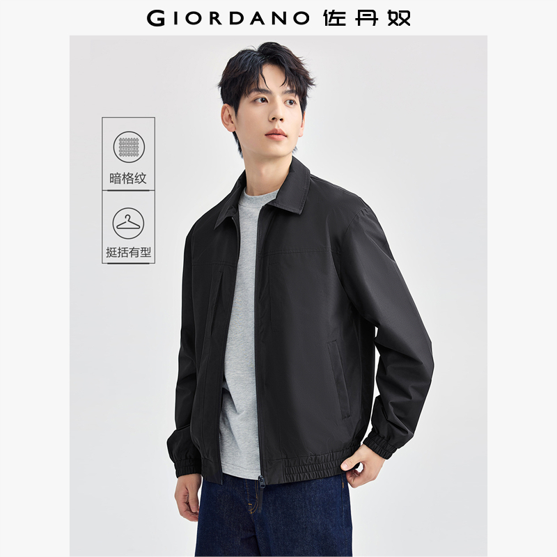 Giordano翻领直筒多口袋夹克