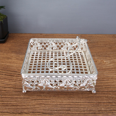 餐巾纸架餐桌收纳镂空花纹镇纸